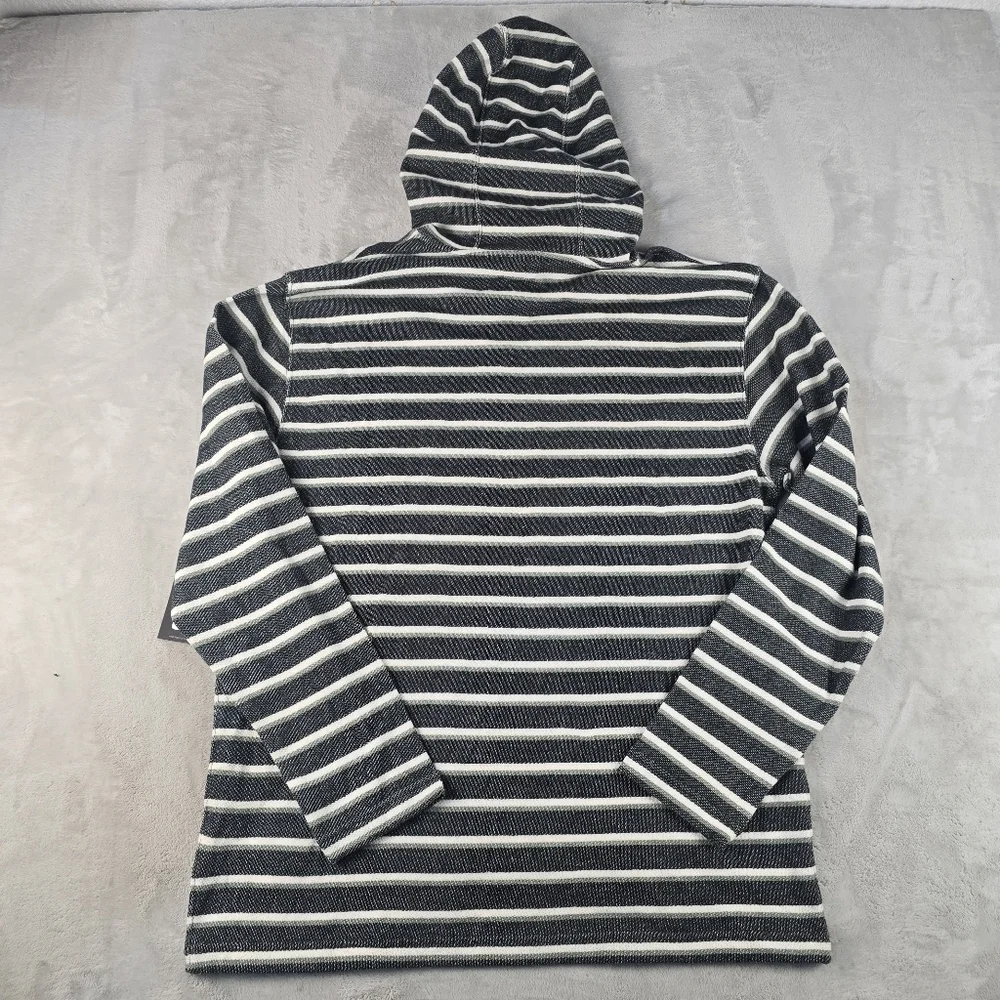 NWT Hurley Pullover Hoodie Mens Medium Striped Blue Green White New